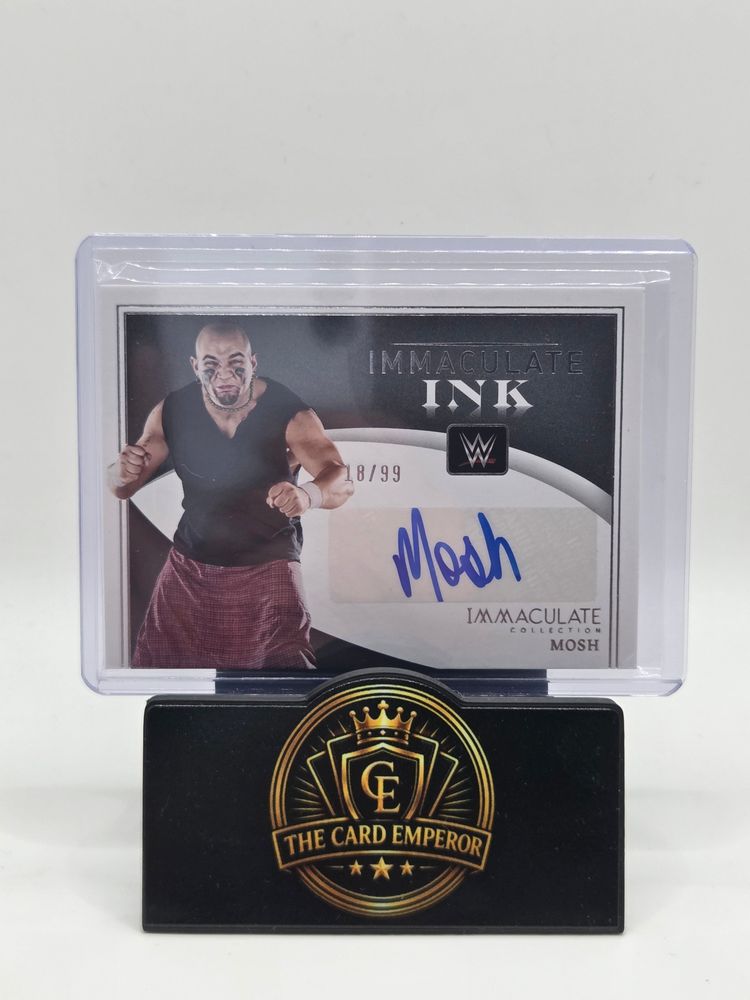 Mosh 18/99 Autographed Card Immaculate WWE 2022 imagen 1