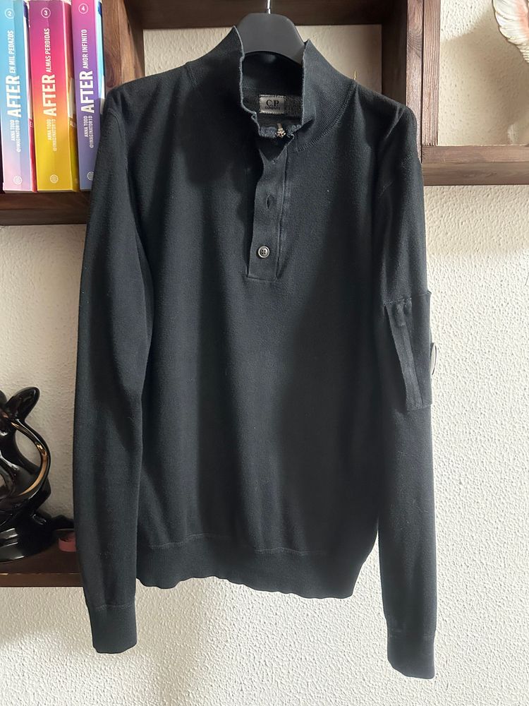 C.P. Company Black Long Sleeve Pullover