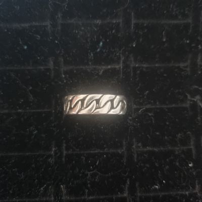 Silver Chain Link Ring
