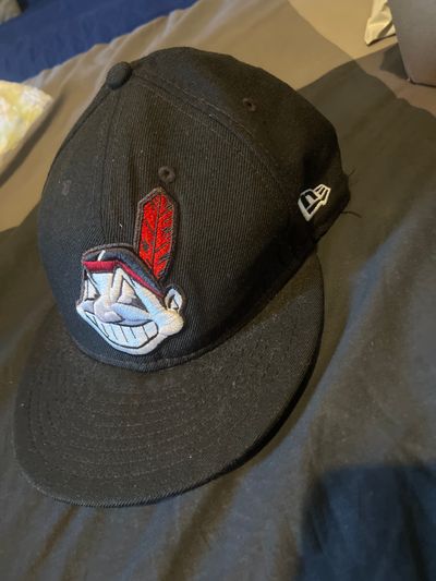 Black Baseball Cap With Cartoon Logo