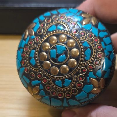 Decorative Round Trinket Box