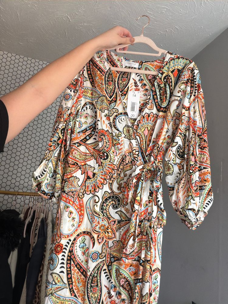 Matalan Paisley Patterned Wrap Dress product image