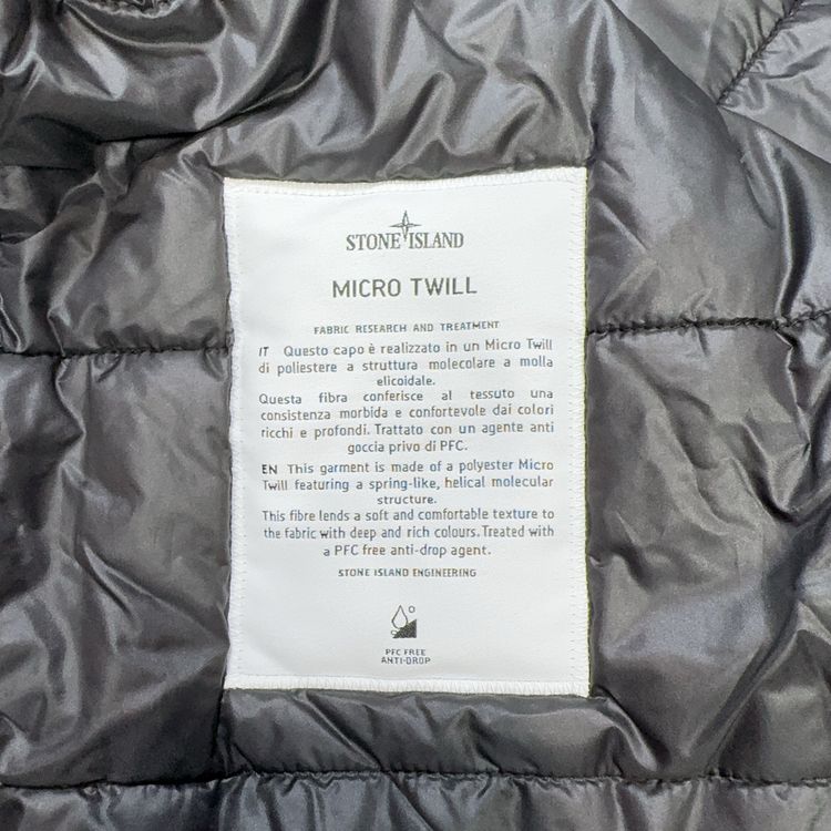 Stone Island Micro Twill Navy Coat image 7