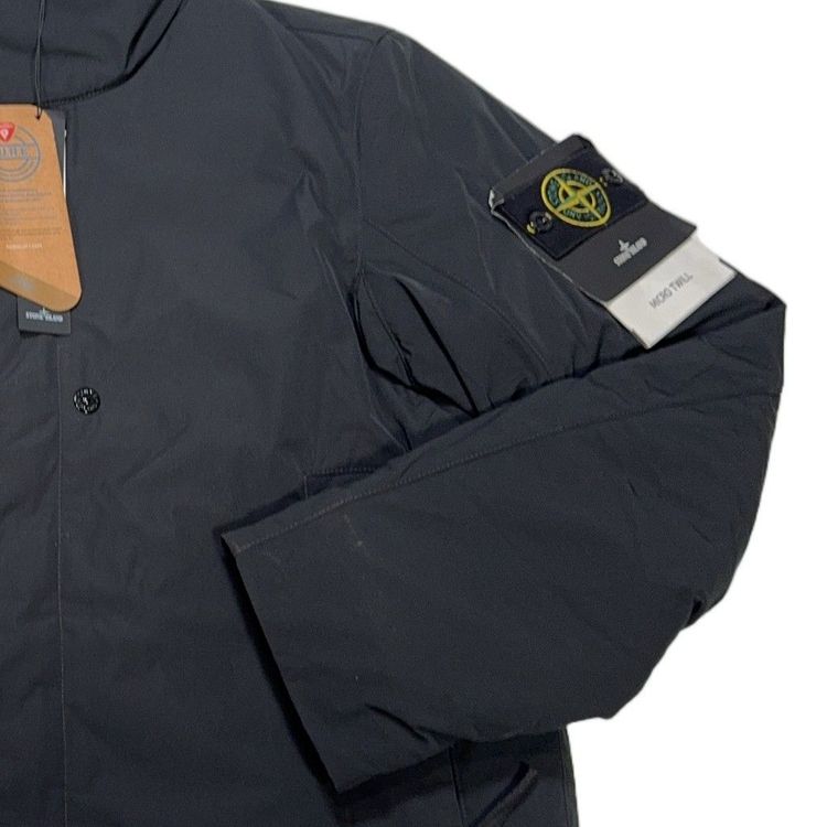 Stone Island Micro Twill Navy Coat image 2