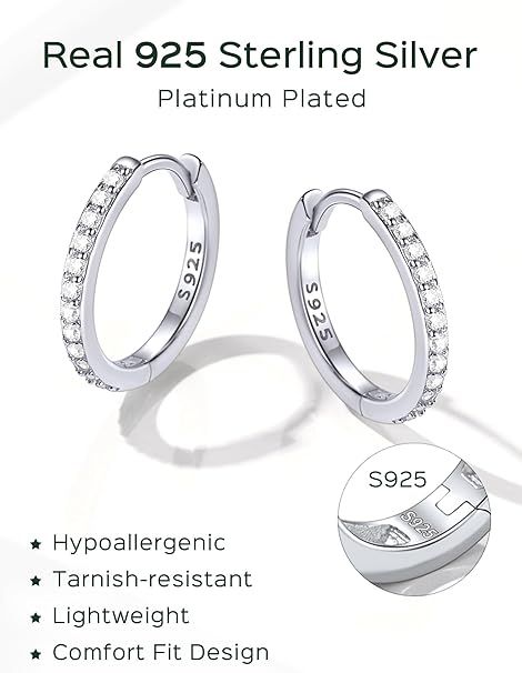 Sterling Silver Hoop Earrings 4