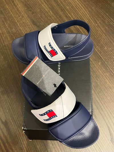 Tommy Hilfiger Navy And White Sandals