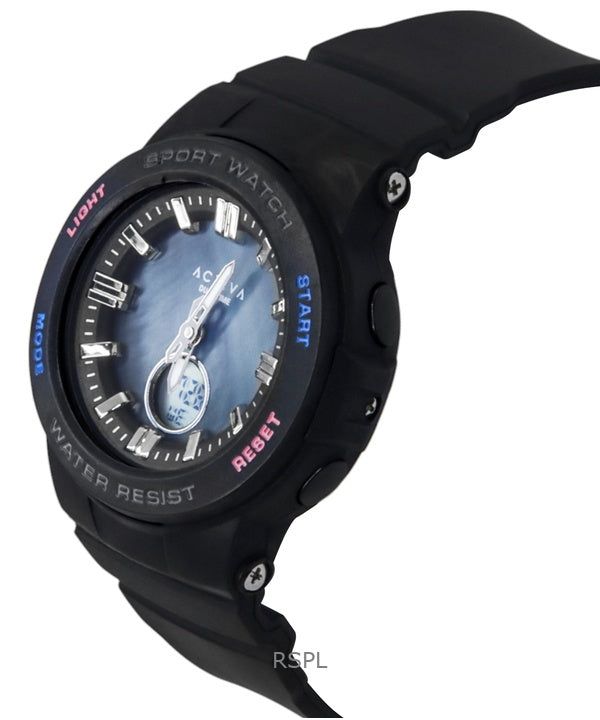 Immagine di Invicta Activa Analog Digital Thermoplastic Polyurethane Strap Blue Mother of Pearl Dial Quartz ACW2125-001 Unisex Watch 2