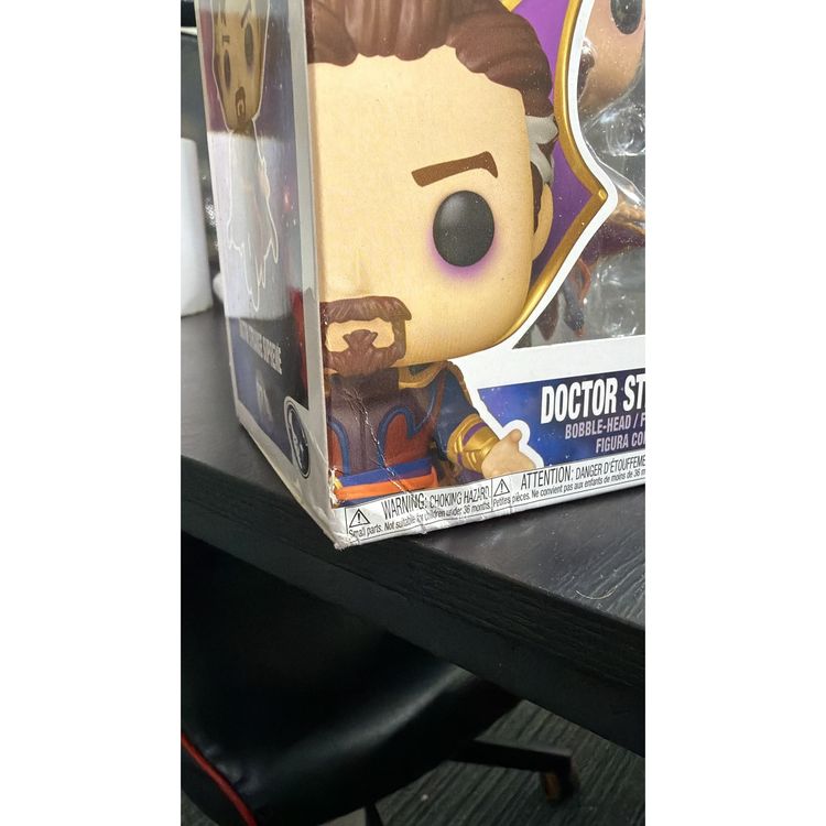 Funko Pop! Marvel: Marvel - What If– Doctor Strange Supreme DAMAGED BOX image 4