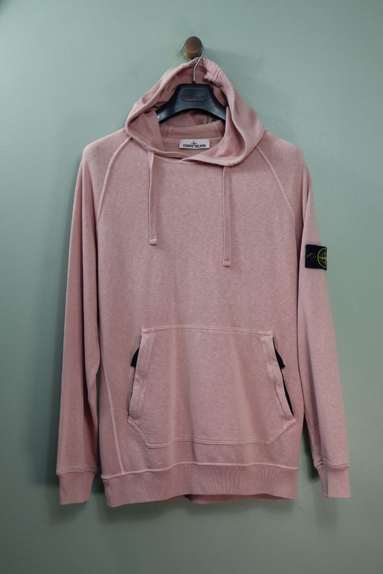 Stone Island Pink Hoodie imagen 4