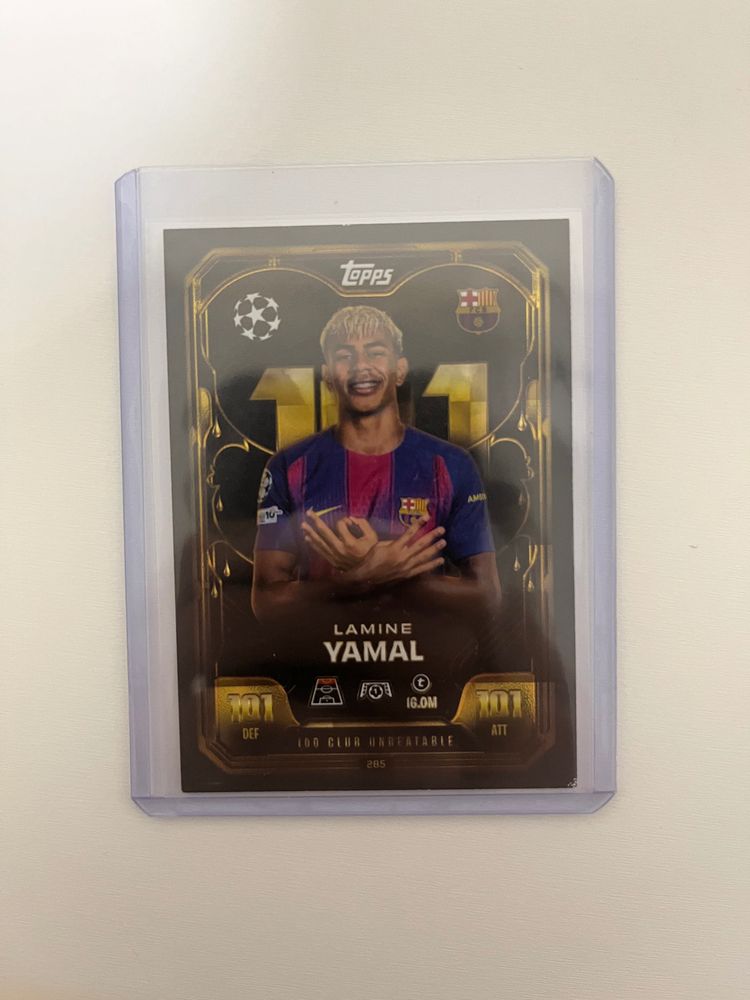 Carta Lamine Yamal 100 Club