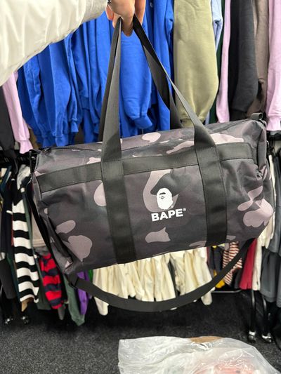 BLACK BAPE DUFFEL