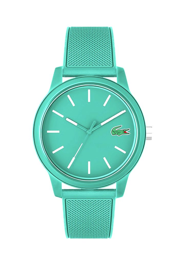 Lacoste L.12.12 2011192 Turquoise Simplistic Design Silicone Watch image 1