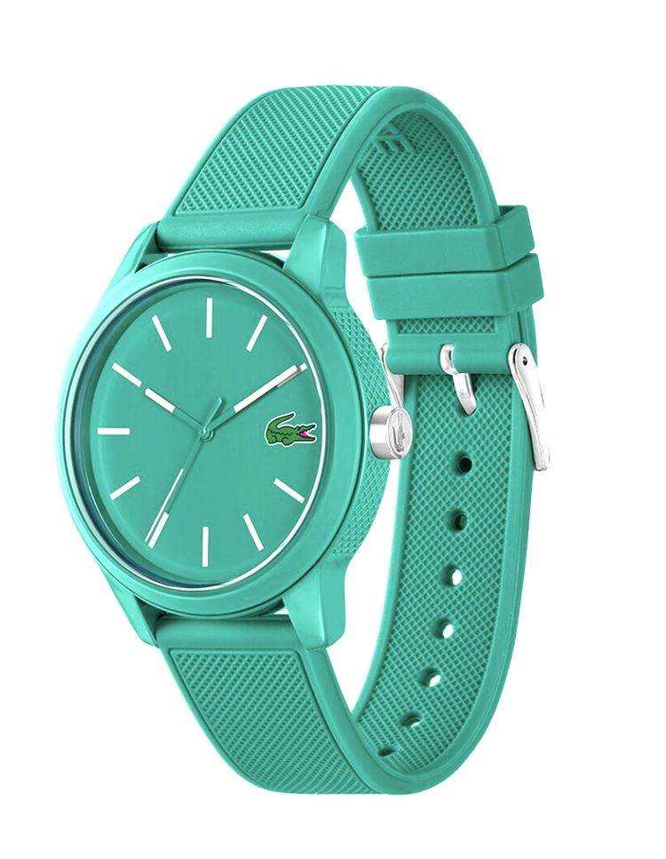 Lacoste L.12.12 2011192 Turquoise Simplistic Design Silicone Watch image 2
