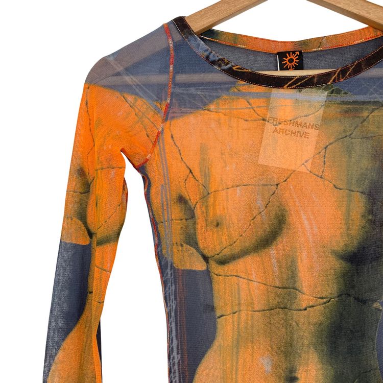 Vintage Jean Paul Gaultier SS 1999 Soleil Venus De Milo Mesh Top Small imagen 5