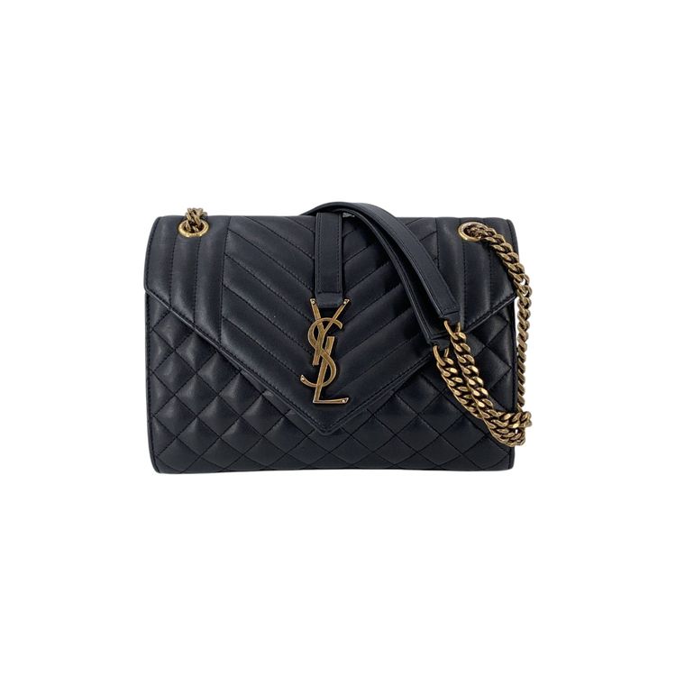 Saint Laurent Leather Shoulder Bag Envelope imagen 1
