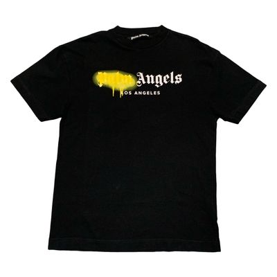 Palm Angels Medium Los Angels Sprayed Black Tee