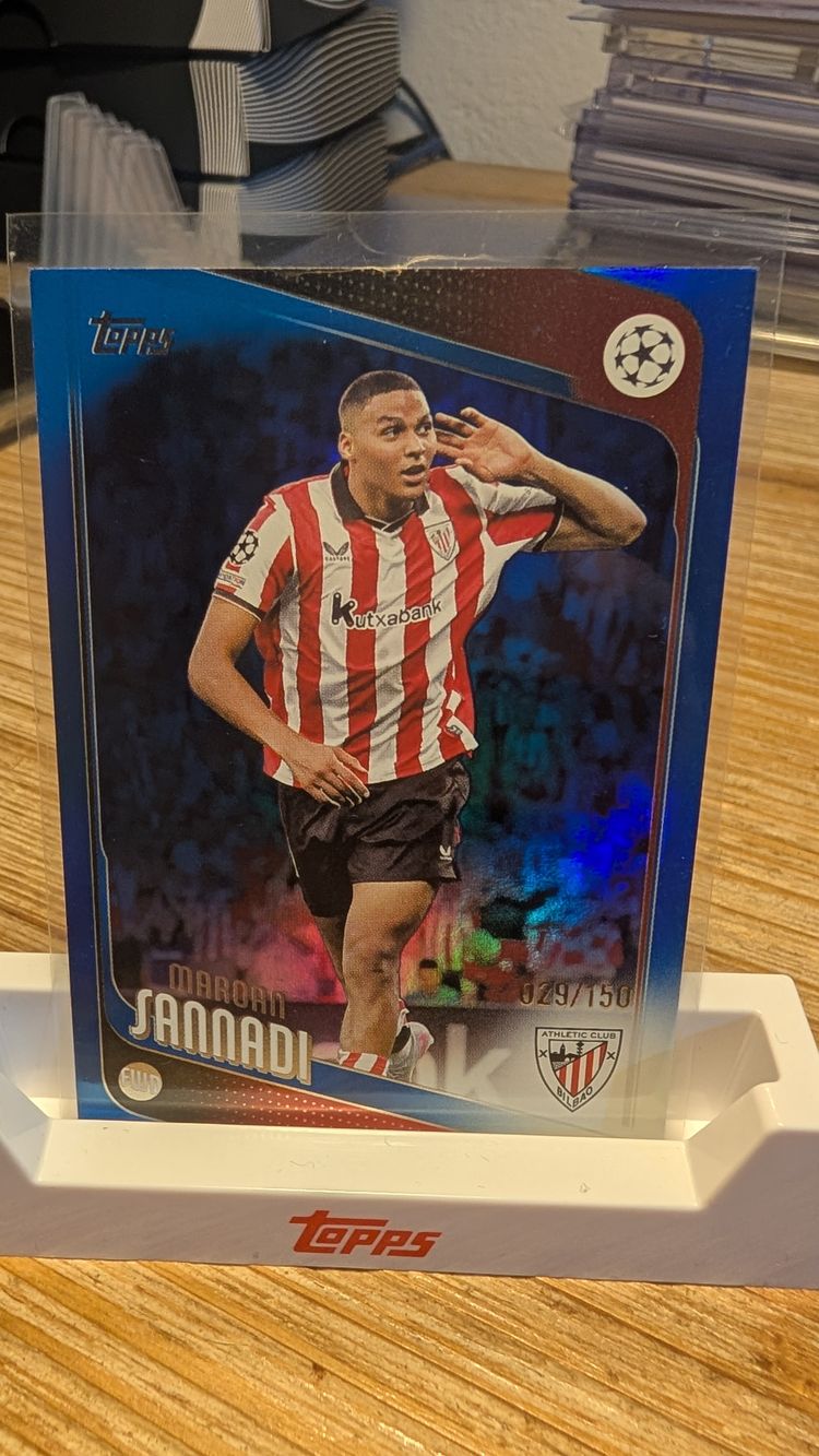Maroan Sannadi Topps UEFA Blue Parallel /150 Athletic Club