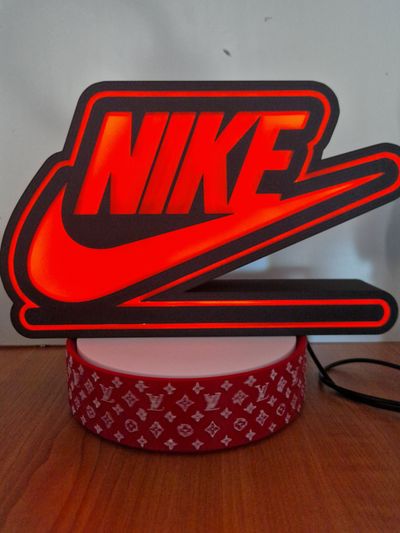 3d printed Nike Light-Up Sign