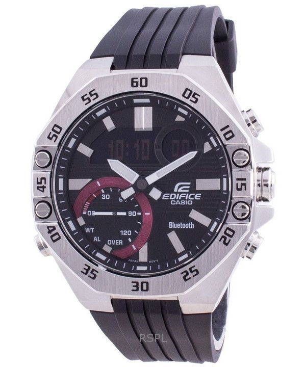 Refurbished Casio Edifice Smartphone Link Analog Digital Resin Strap Black Dial Quartz ECB-10P-1A 100M Men's Watch image 1