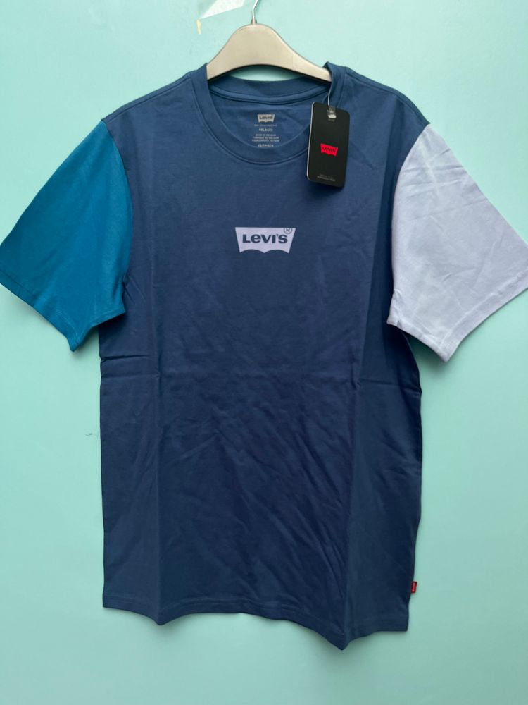 Levi'S Blue Color Block T-Shirt 3