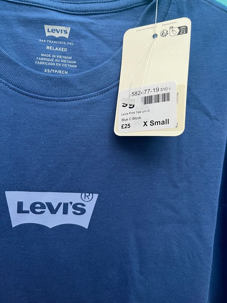 Levi'S Blue Color Block T-Shirt 4