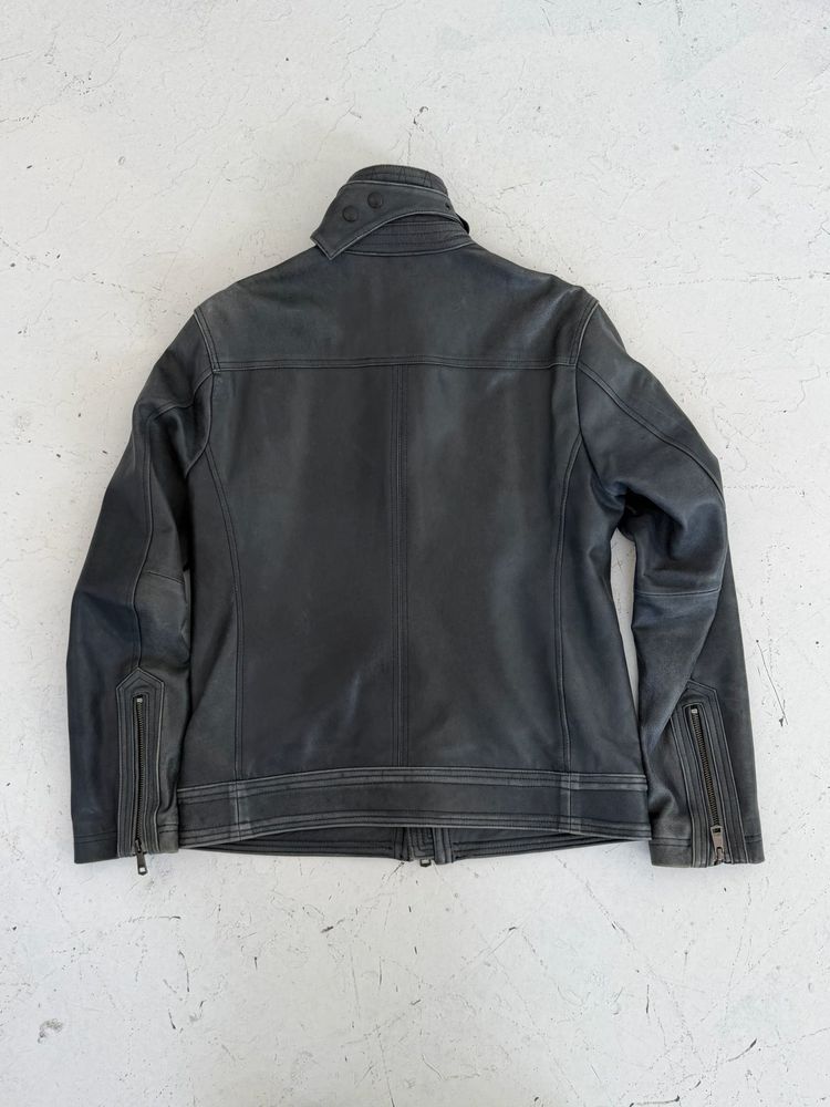 '00s Burberry Black Label Leather Jacket (M) image 7