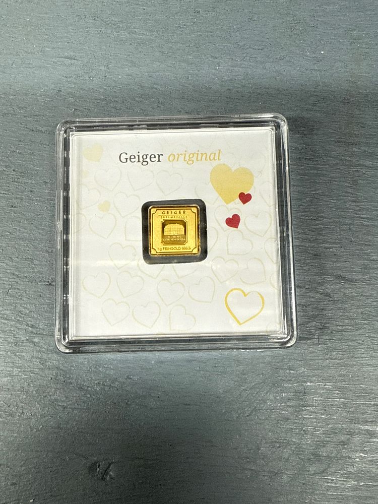 Gold Bar In Display Case