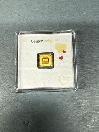 Gold Bar In Display Case