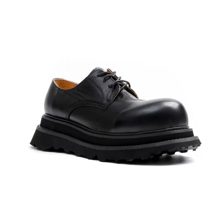 Immagine di Black Leather Lace-Up Shoes 3