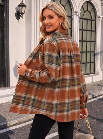Plaid Button-Up Shirt obraz 3