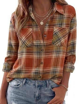 Plaid Button-Up Shirt obraz 1
