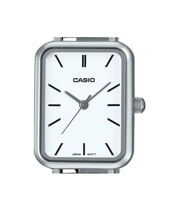 Casio Standard Analog Stainless Steel White Dial Quartz LTP-V009D-7E Women's Watch image 3