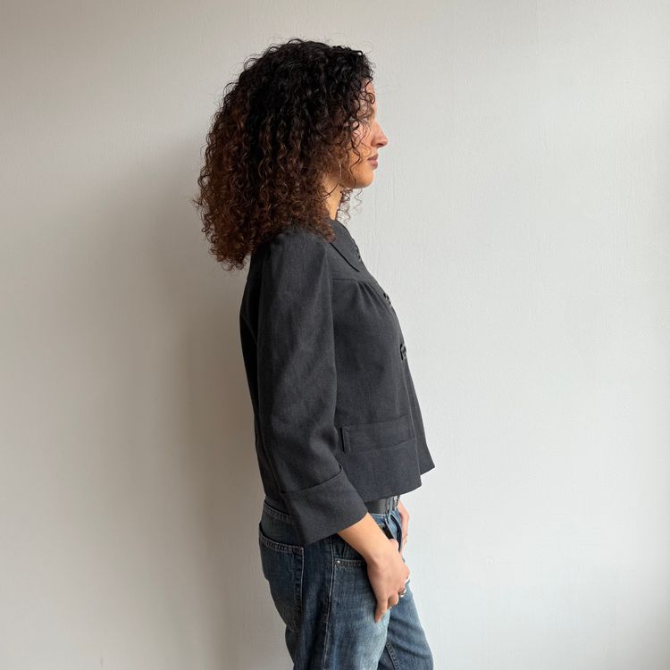 black button-up jacket 4