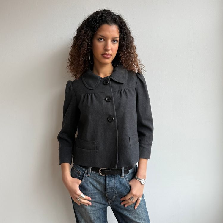 black button-up jacket 7