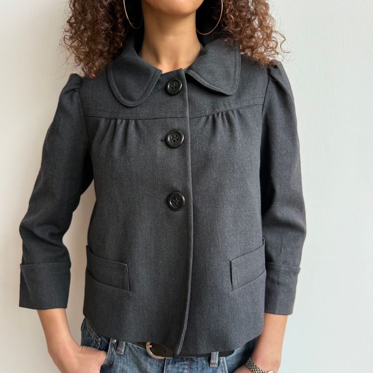 black button-up jacket 3