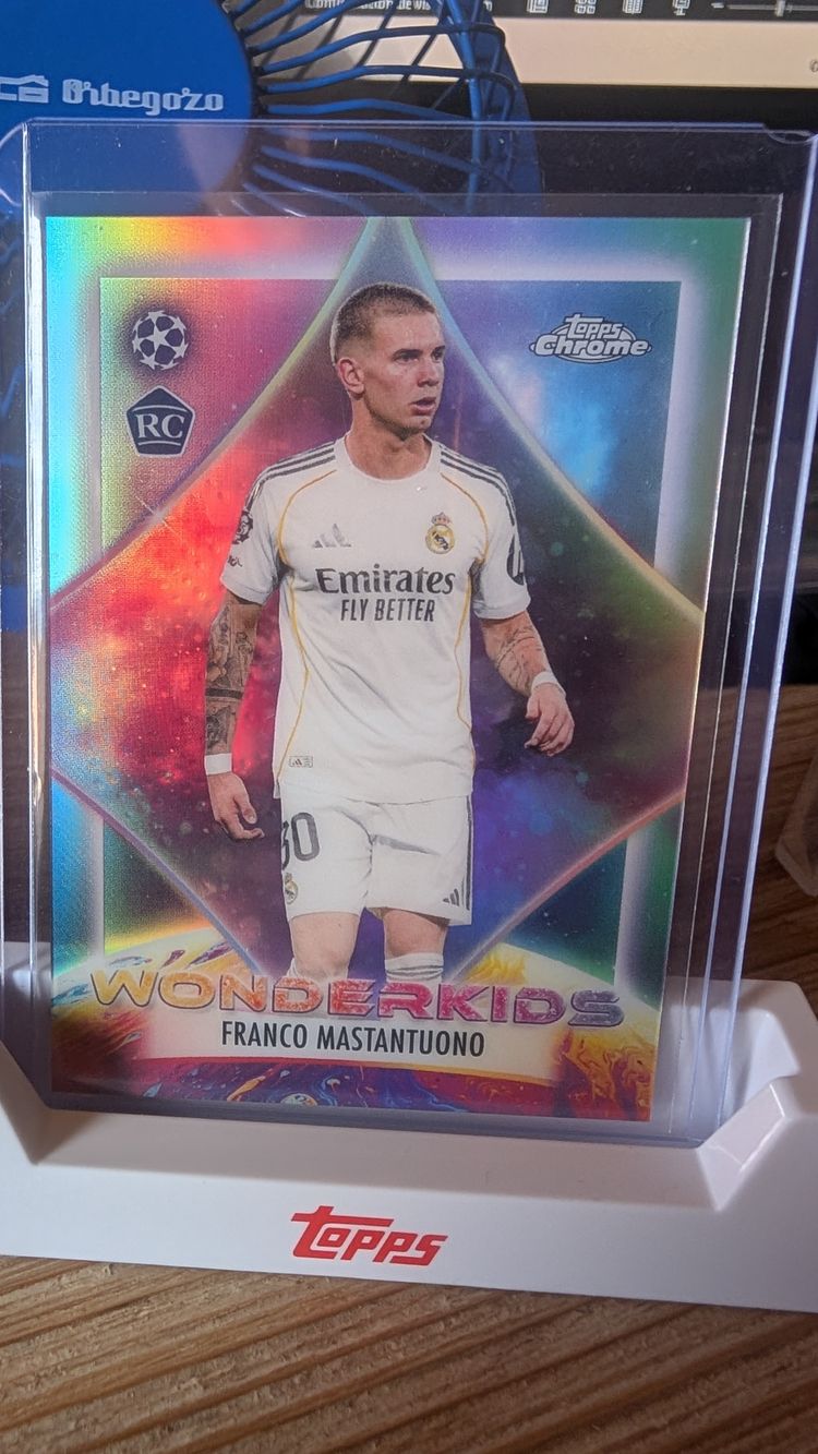 Topps Mastantuono RC Topps Chrome Wonderkids product image