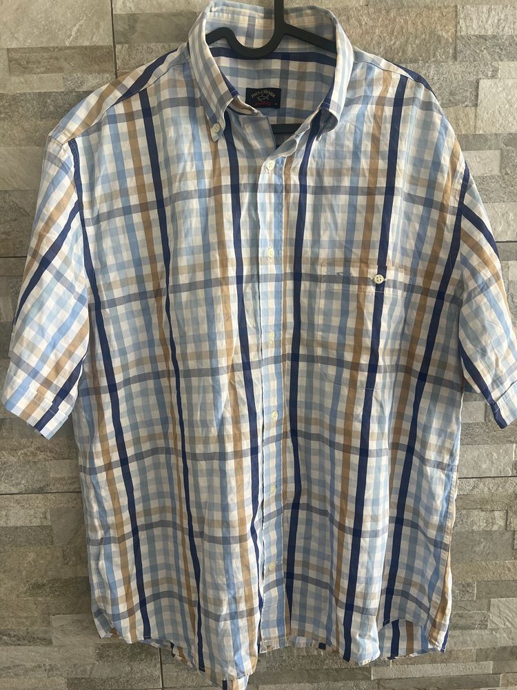 Paul&shark Plaid Short Sleeve Shirt