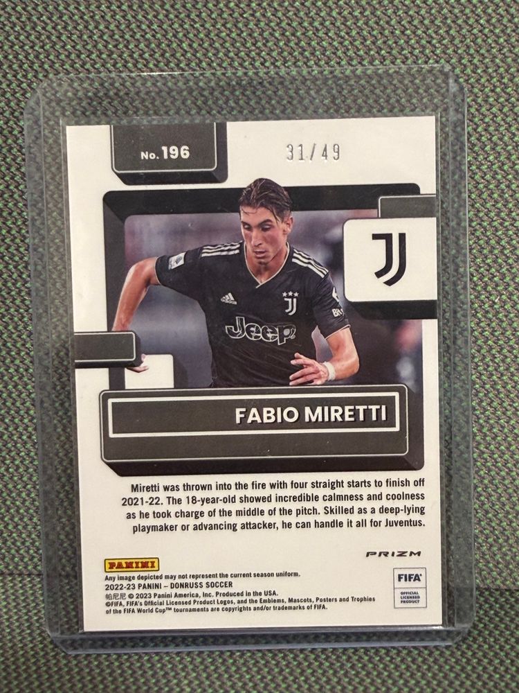 Panini Optic Fabio Miretti 31/49 imagen 2