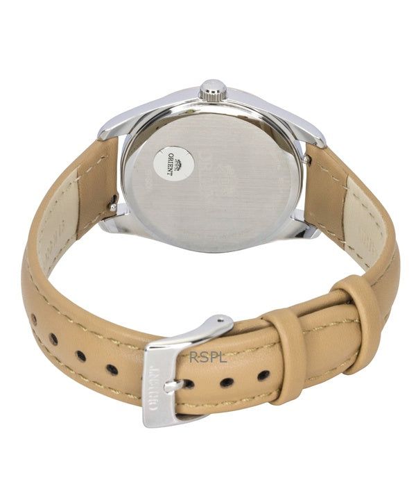 Orient Stretto Leather Strap White Dial Solar RA-WG0604S Men's Watch image 4