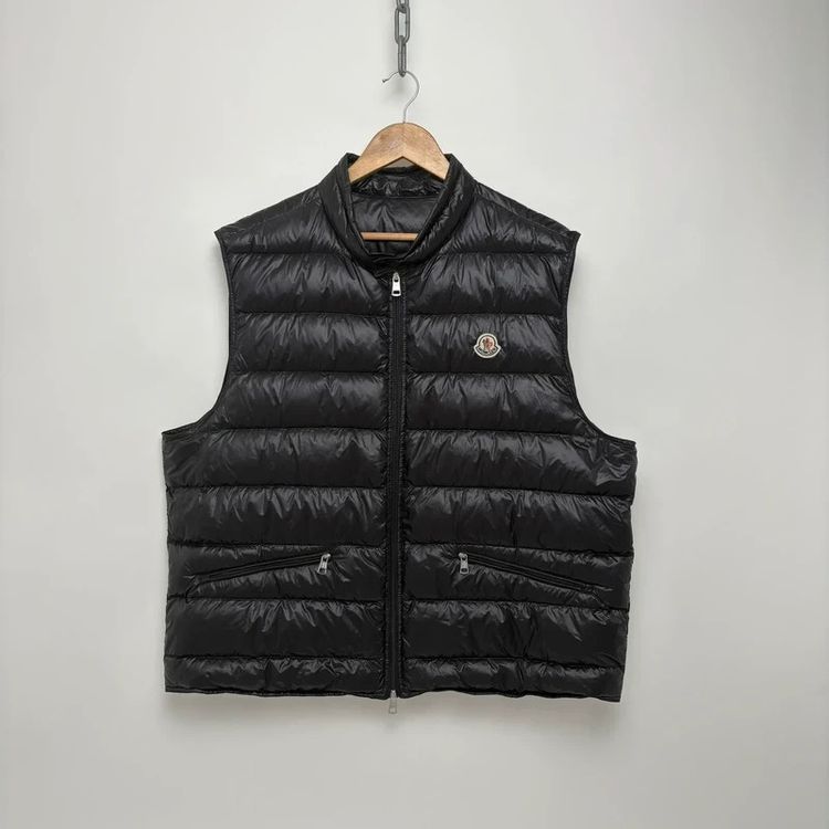 Moncler Gui Black Down Gilet Vest image 1