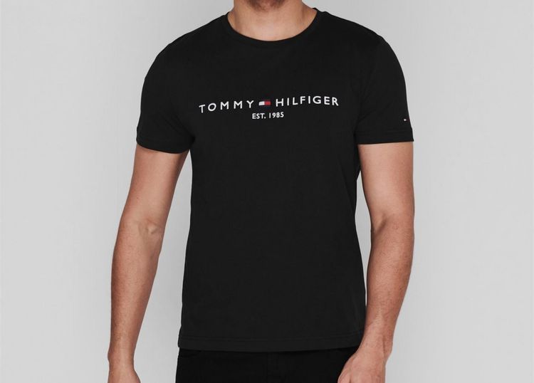 Tommy Hilfiger Organic Cotton Black T-Shirt RRP £45