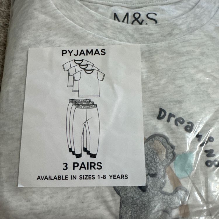 M&S Children'S Pyjamas 3 Pairs image 4