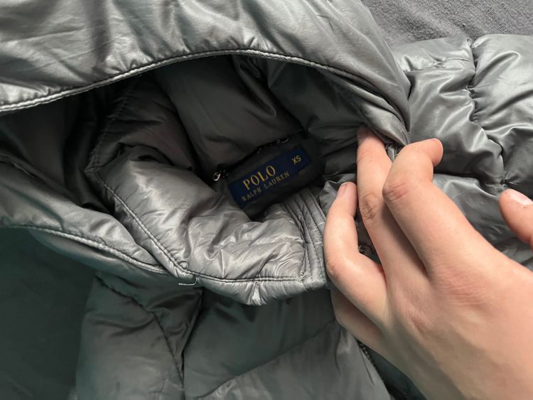 Polo Ralph Lauren Silver Puffer Jacket imagen 3