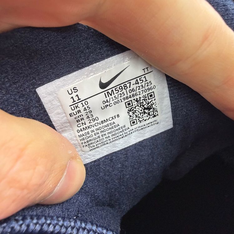 Immagine di Nike Air Max 95 Size UK 10 Big Bubble OG Obsidian Grey Men's Trainers IM5987-451 4
