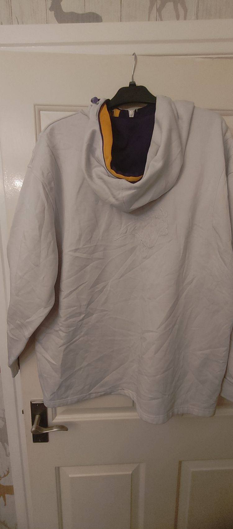 Immagine di 2XL White Hoodie With Vikings Logo 2