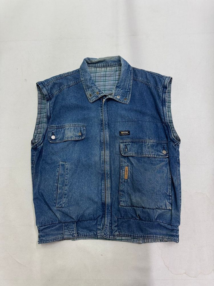 Pop 84 gilet double face jeans 