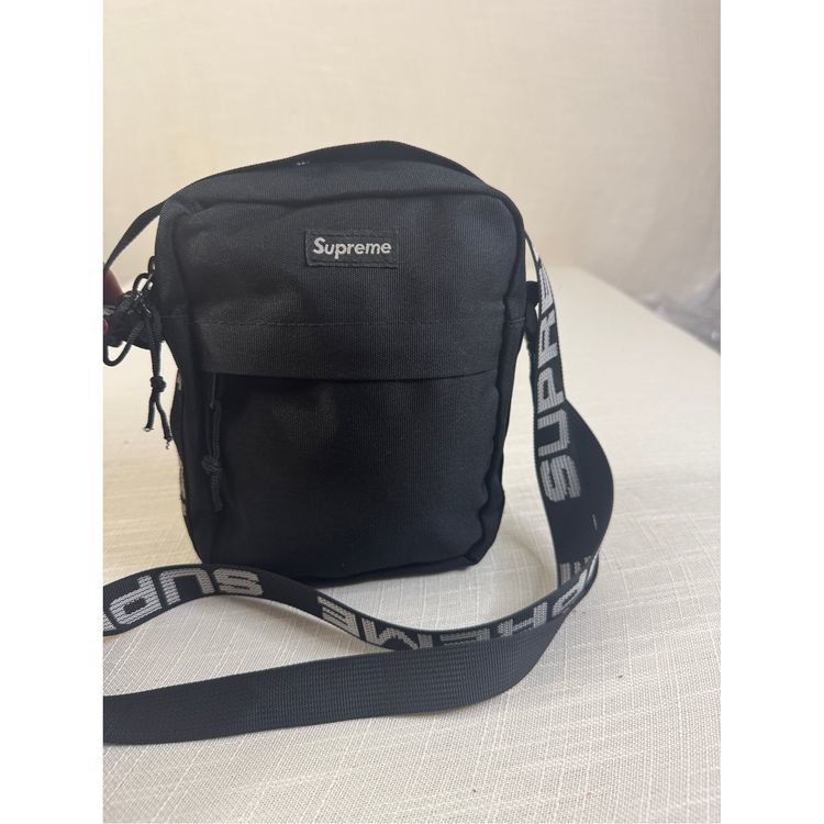 Immagine di Supreme SS18 Cordura shoulder bag black (Unisex) 7