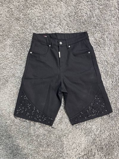 Black Shorts With Studded Detailing
