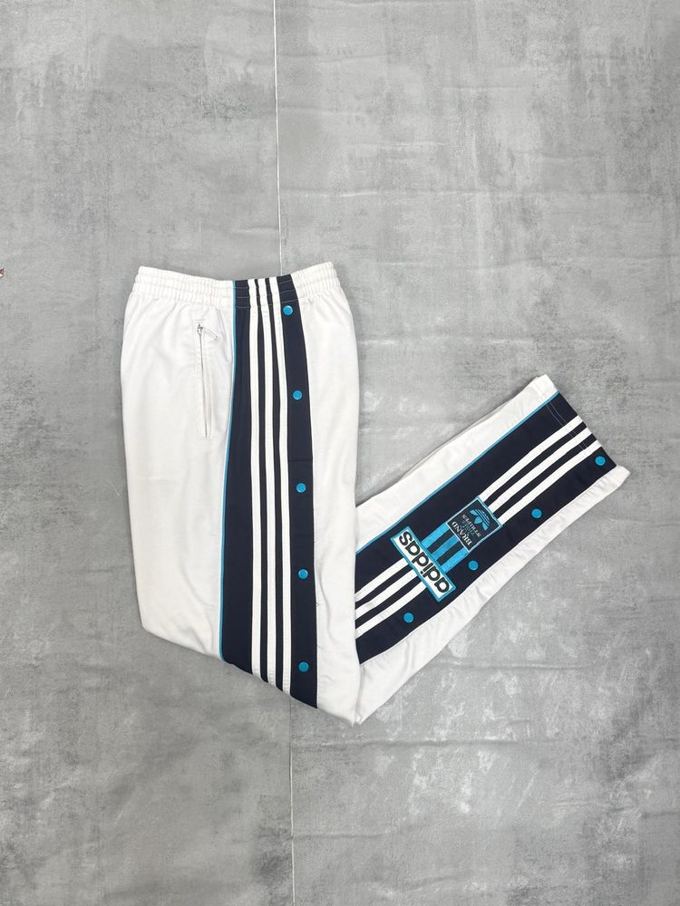 ADIDAS 90'S VINTAGE POPPERS TRACKSUIT BOTTOMS POPPERS BOTTOMS D6 LARGE