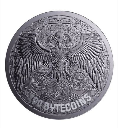 2024 1 oz 100 ByteCoins Silicon Haven AI Artificial Intelligence Silver Coin BU (In Capsule)